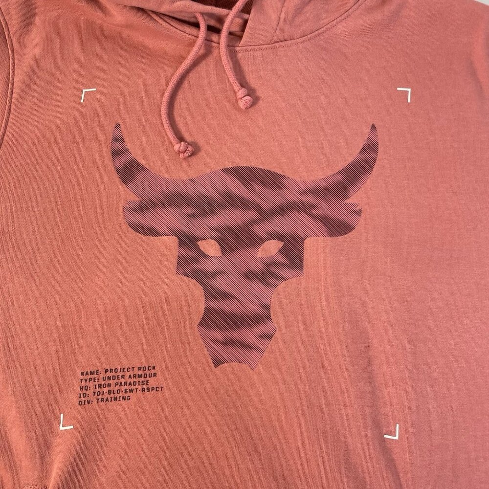 Under Armour Project Rock Short-Sleeve Hoodie – Size LG